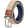DOCKERS mens Reversible Stretch Fabric Web Belt