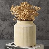 Farmhouse Vase for Home Decor, Vintage Rustic Terracotta Flower Vase Suitable for Home Decor, Living Room, Shelf, Dining Tabl