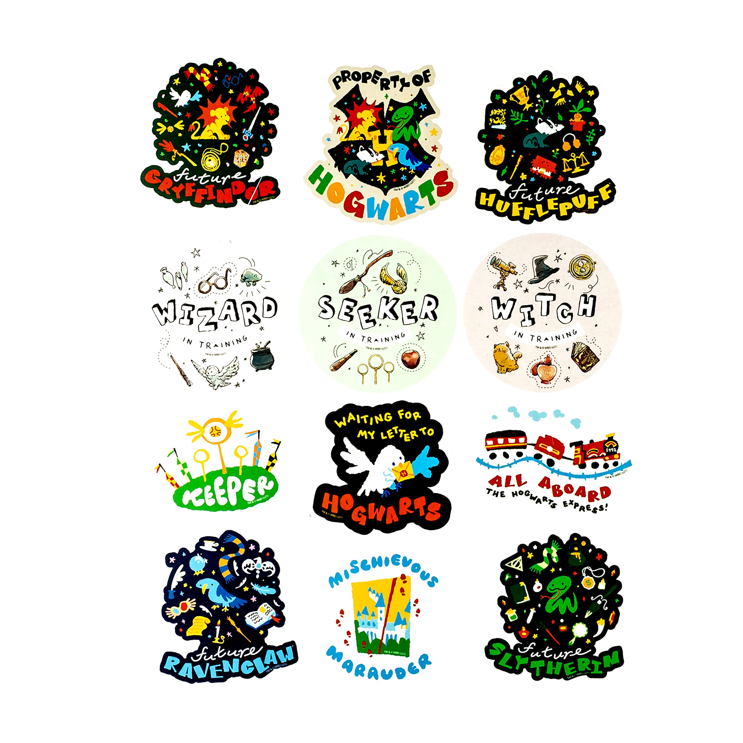Conquest Journals Harry Potter Waiting for My Letter Sticker Pack, Officially Licensed, 50 Unique Stickers, Waterproof and UV Resistant, Great for All Your Gadgets, Potterfy All The Things