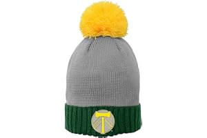OUTERSTUFF MLS Girls Cuffed Knit Hat with Enlarged Pom