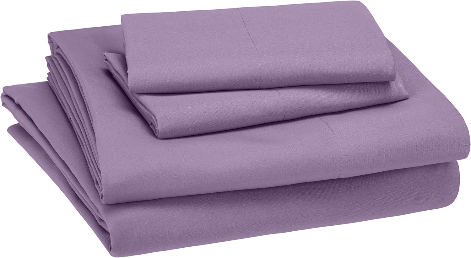 AmazonBasics Kid's Sheet Set - Soft, Easy-Wash Lightweight Microfiber - Queen, Violet