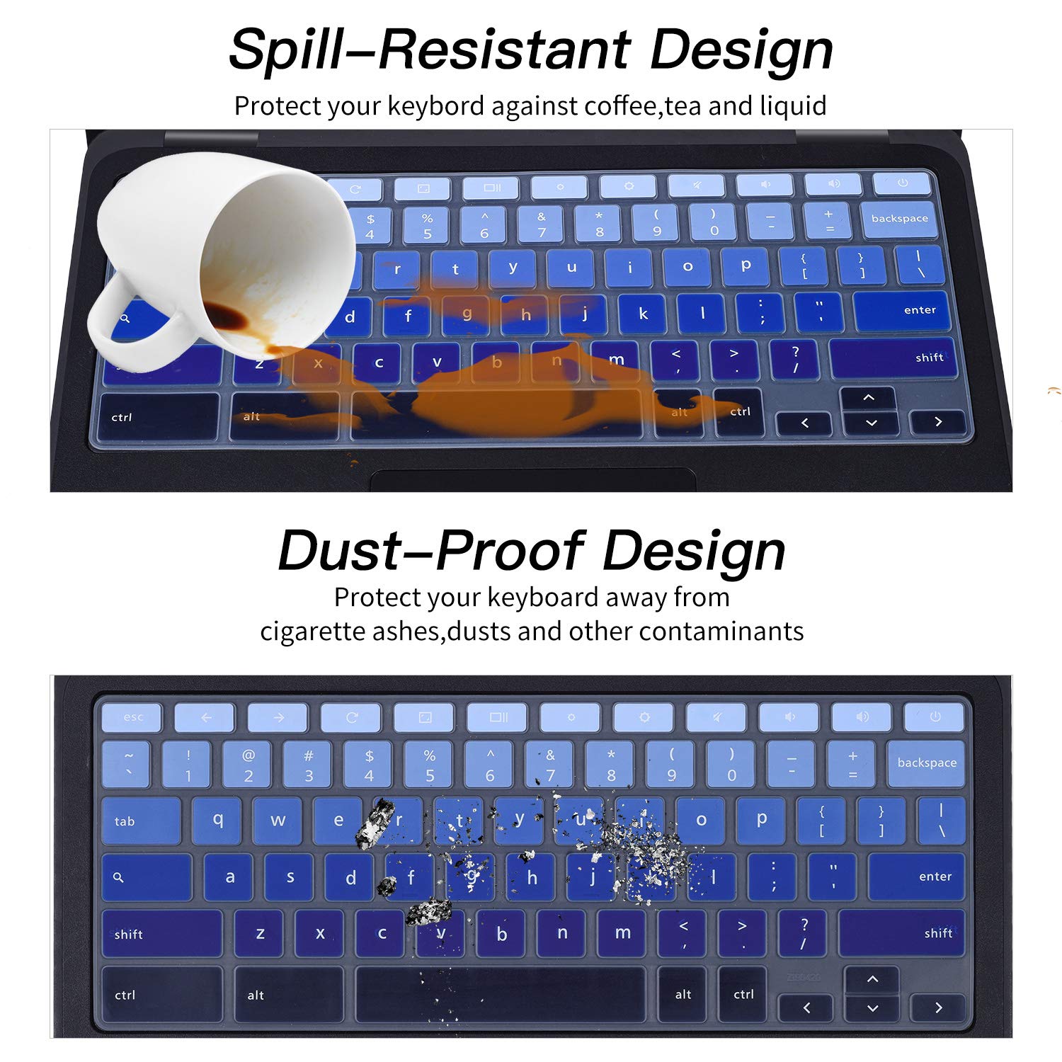 Kudosprs Com Gradual Blue Dell Chromebook 11 31 3180 3181 31 5190 P22t 11 6 Inch Dell Chromebook 13 3380 13 3 Inch Casebuy Keyboard Cover Compatible With 19 18 Dell 11 6 Chromebook 3100 C3181 Keyboards Mice Accessories Accessories Supplies
