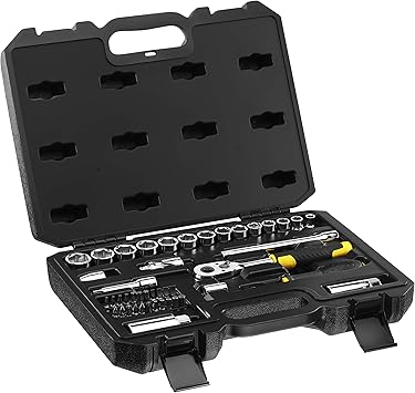 Stanley Stmt82830 1 Stmt82829 1 Ratchet And Socket Set Multi Colour Amazon Com