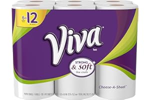 VIVA Choose-A-Sheet* Paper Towels, White , Double Roll, 6 Rolls