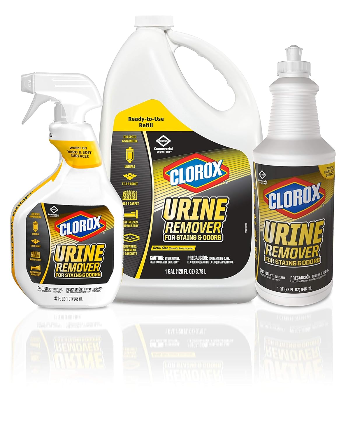 Clorox Commercial Solutions Urine Remover for Stains and Odors Refill, 128 Ounces (31351): Industrial & Scientific