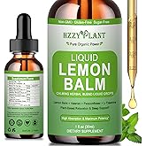 Organic Lemon Balm Tincture - High Absorption Lemon Balm Leaf Liquid Extract Drops for Relaxation, Calming, Digestion & Mood Support - Better Absorbed Than Capsules – Vegan, Non-GMO, Great for Tea