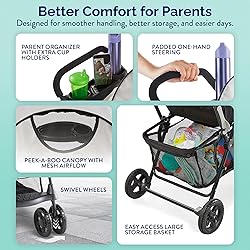 Kolcraft Cloud Plus Lightweight Umbrella Stroller