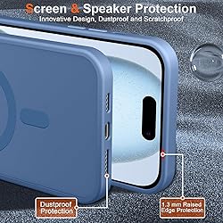 FATUOQIA Privacy Case for iPhone 15,Magnetic iPhone
