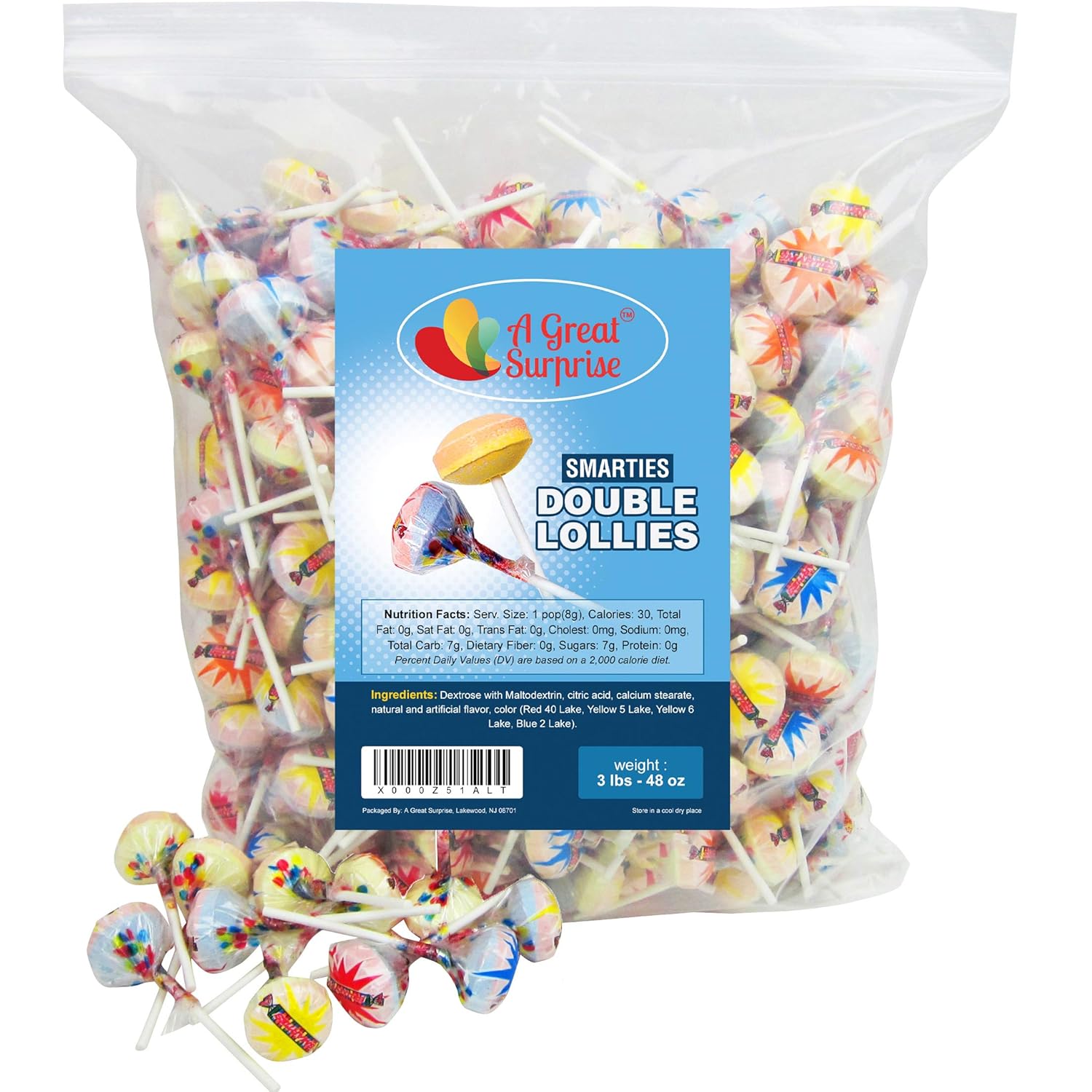 Smarties Double Lollies, Bulk 