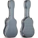 CAHAYA Acoustic Guitar Case ABS Waterproof Hard Case 41 Inch Gig Bag 0.6 Inch Thick Padding for Acoustic Classical Guitars, N