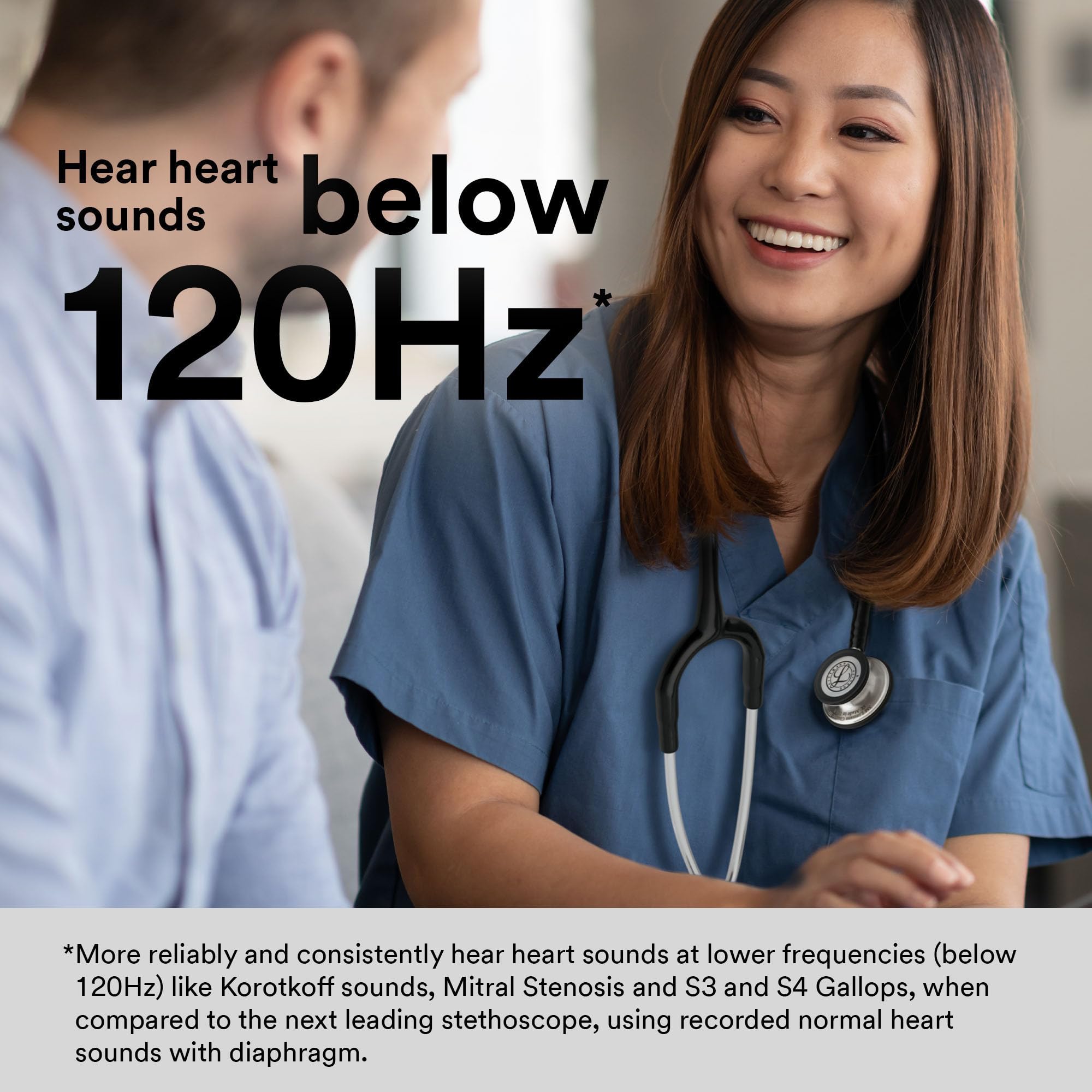 3M Littmann Classic III Monitoring Stethoscope, 5620, More Than 2X as Loud, Weighs Less, Stainless Steel Chestpiece, 27