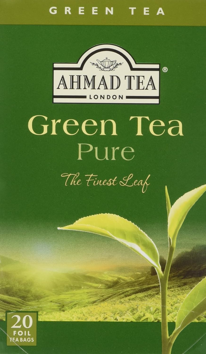 Ahmad Tea Green Tea Pure 20 Teabags Amazon.co.uk Grocery