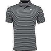 Nike Men's Dri-FIT Tour Golf Polo Smoke Grey | White (Stripes) Small