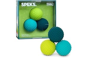 Speks Odds Soft Silicone Fidget Magnets | Silent Stress Relief Toys | Textured Magnetic Balls for Adults & Teens 14+ | Green