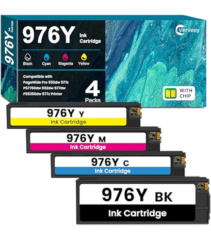 クラゲ HP PageWide 976Y インクカートリッジ4色セット×2 クラゲ HP