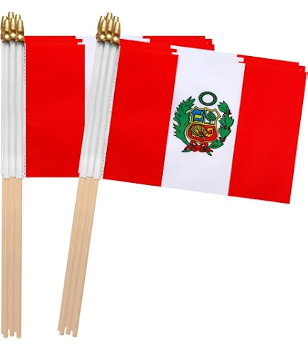 ANLEY Kolumbien Schreibtischflagge – 15 X 10 Cm, Mit Schwarzem Sockel & Stab, UV-beständig