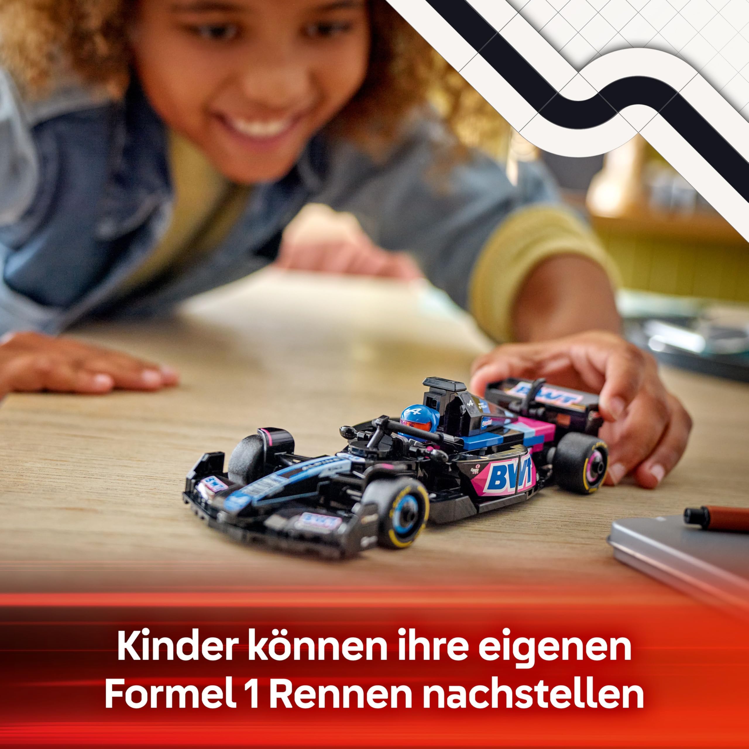 LEGO Speed Champions BWT Alpine F1 Team A524 Rennauto - Spielzeug mit Formel 1 Minifigur zum Sammeln - Geschenk für Jungen & Mädchen ab 10 Jahren und Erwachsene Motorsport Fans 77248 3