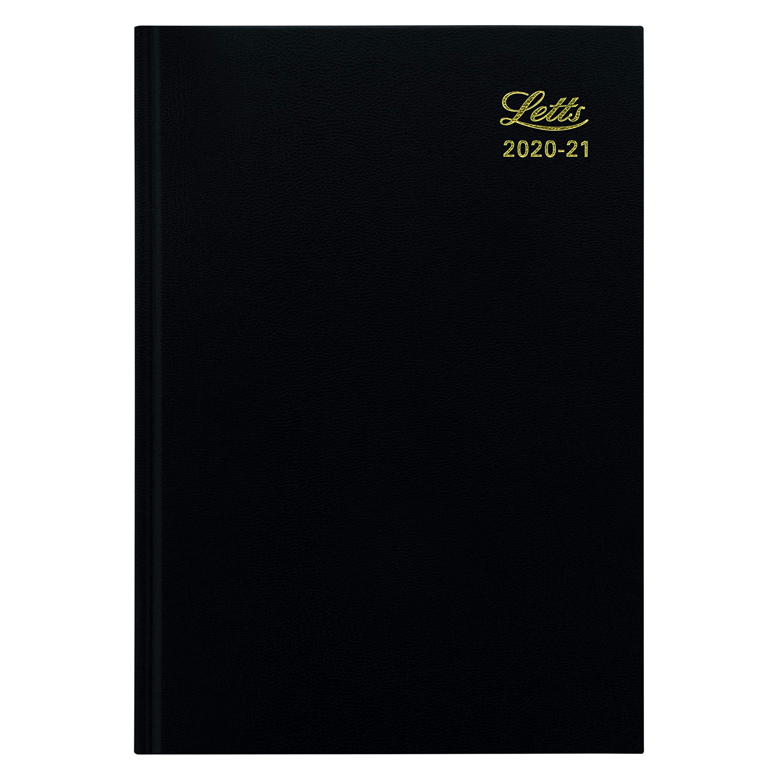 Letts Academic 20.21 Standard A5 Week to View 18-Month English Diary - Black
