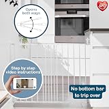 BabyDan MultiDan Extending Metal Stair Gate 62.5-106.8 cm White view 5
