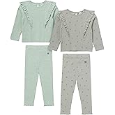 Modern Moments by Gerber baby-girls 4-piece Set (2 Long Sleeve Tops & 2 Legging Pants)