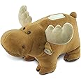 Puzzled Plush Moose Huggie Bank