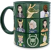 Silver Buffalo Marvel Studios Loki Glorious Purpose Ceramic Mug | BPA-Free Coffee Cup For Espresso, Cocoa, Tea