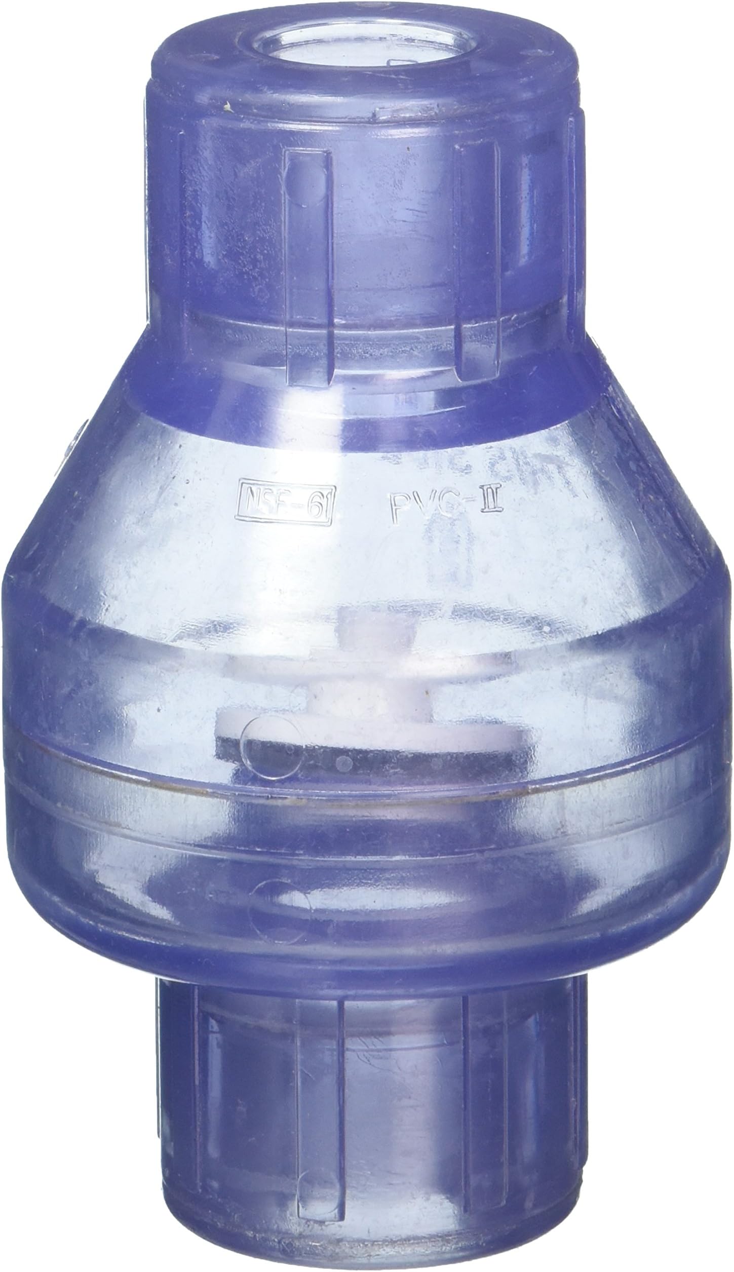NDS KSCC-0500-S Slip PVC Swing Check Valve, 1/2-Inch, Clear