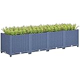 Outsunny 5 x 1 x 1 ft Raised Garden Bed, Indoor