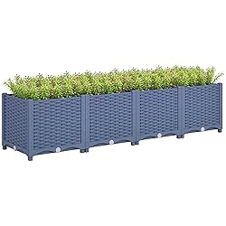 Outsunny 5 x 1 x 1 ft Raised Garden Bed, Indoor
