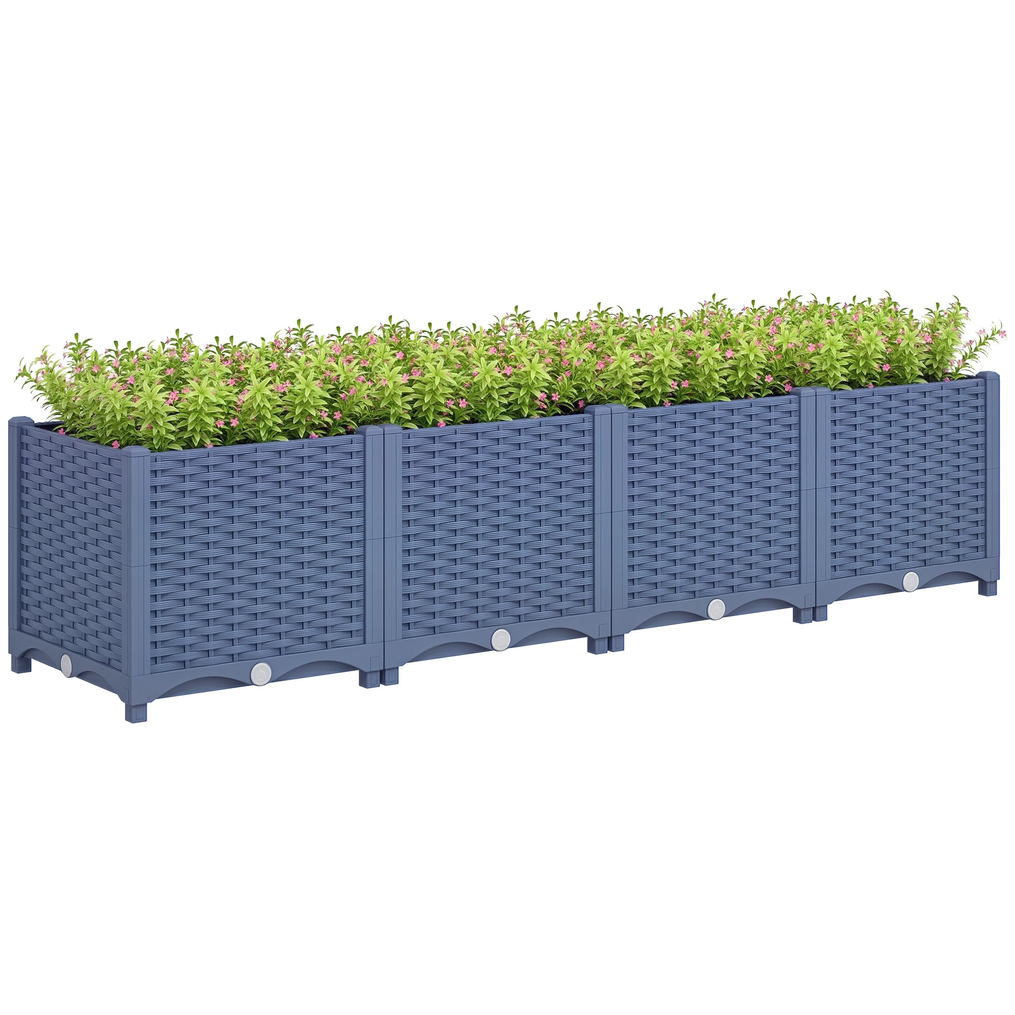 Outsunny 5 x 1 x 1 ft Raised Garden Bed, Indoor