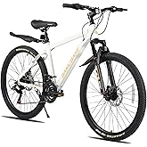 HILAND 26 27.5 Inch Mountain Bike, Mens and Womens Aluminum Frame MTB with 21 Speeds, Dis Brake, Hardtail Bicycle for Adults