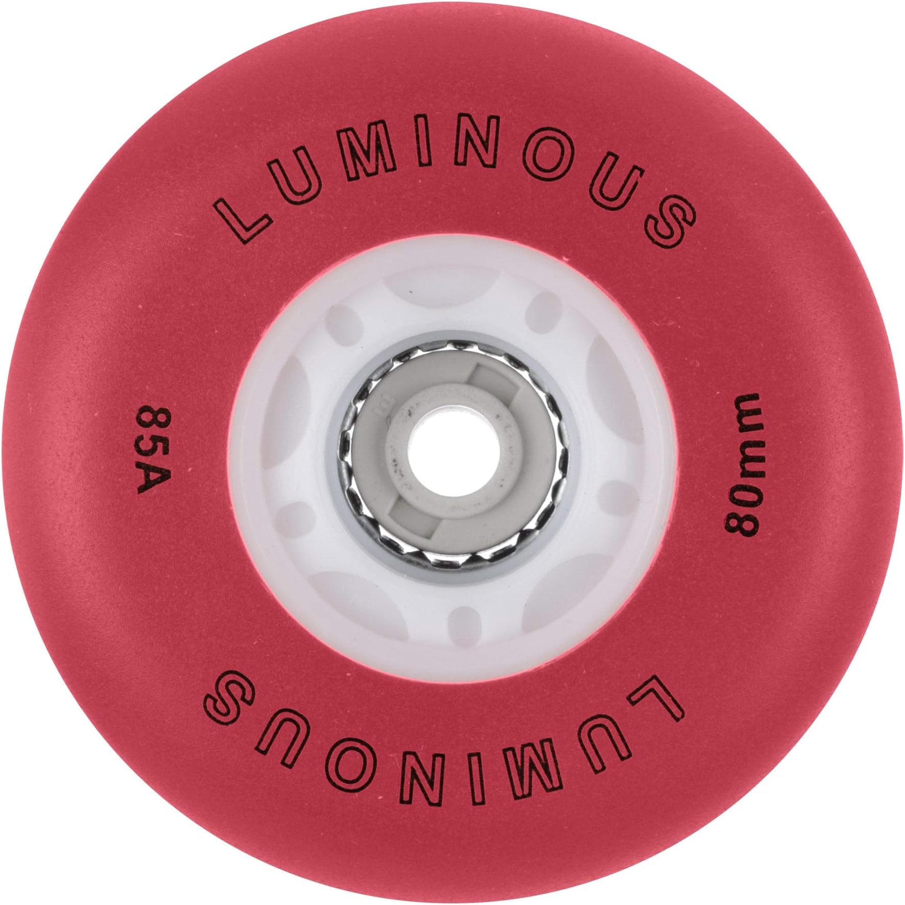Luminous Inline Wheel Red 76mm 85A 4pk