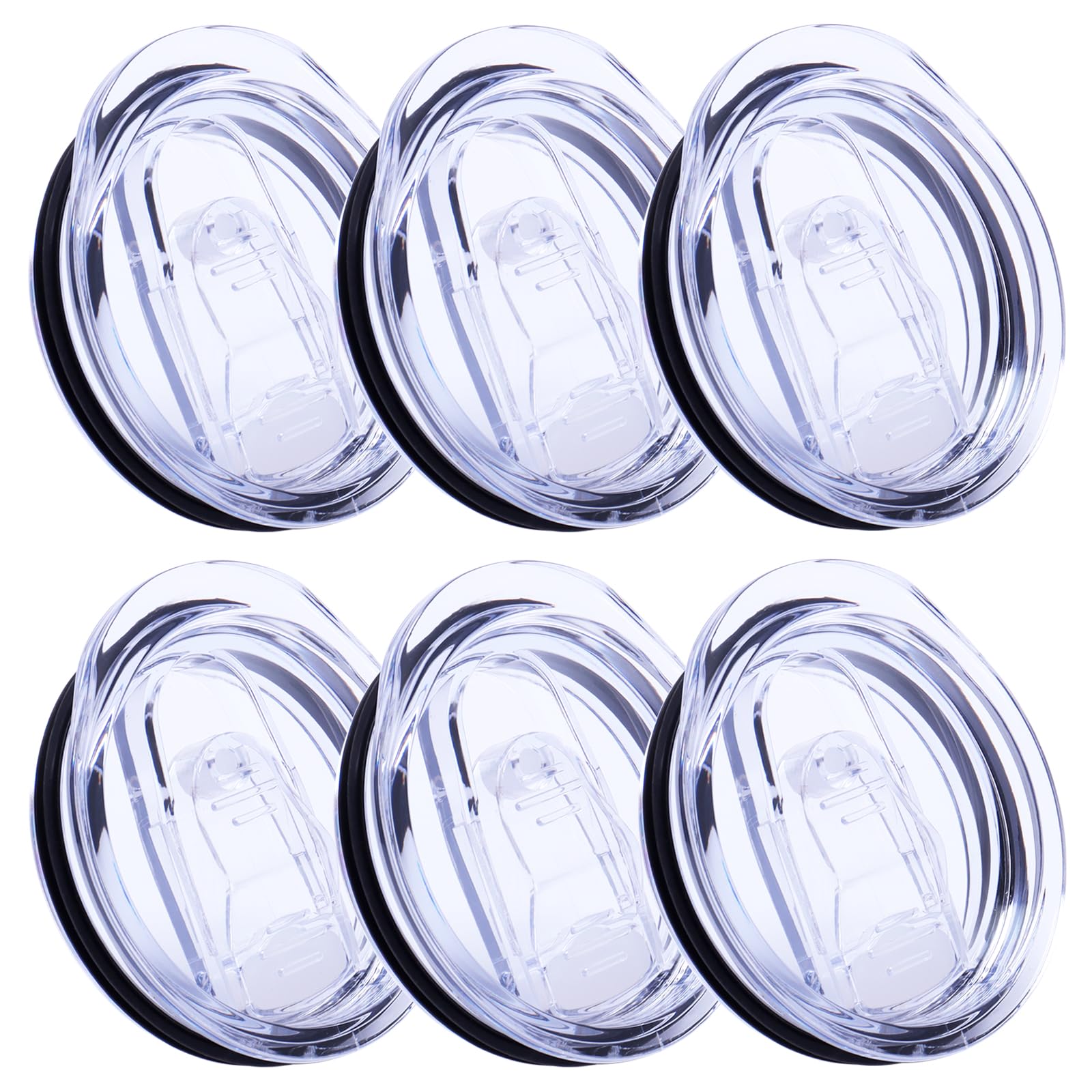 Photo 1 of Docik 6 Pcs 20 oz Skinny Tumbler Replacement Lid 2.75 Inch Diameter, Spill Proof Splash Resistant, BPA Free