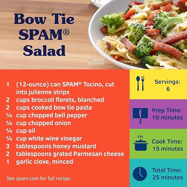 SPAM WITH TOCINO SEASONING, 7 GRAMS OF PROTEIN PER SERVING, 12 OZ CAN (12 PACK)