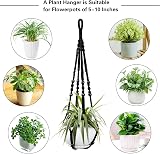 Augshy Macrame Hanging Planter 2 Pack 35 Inch Indoor Outdoor Decor view 4