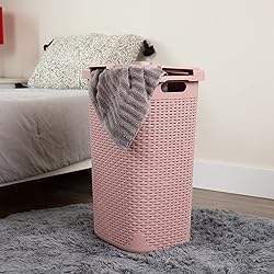 Mind Reader Slim Laundry Hamper with Lid, 60L