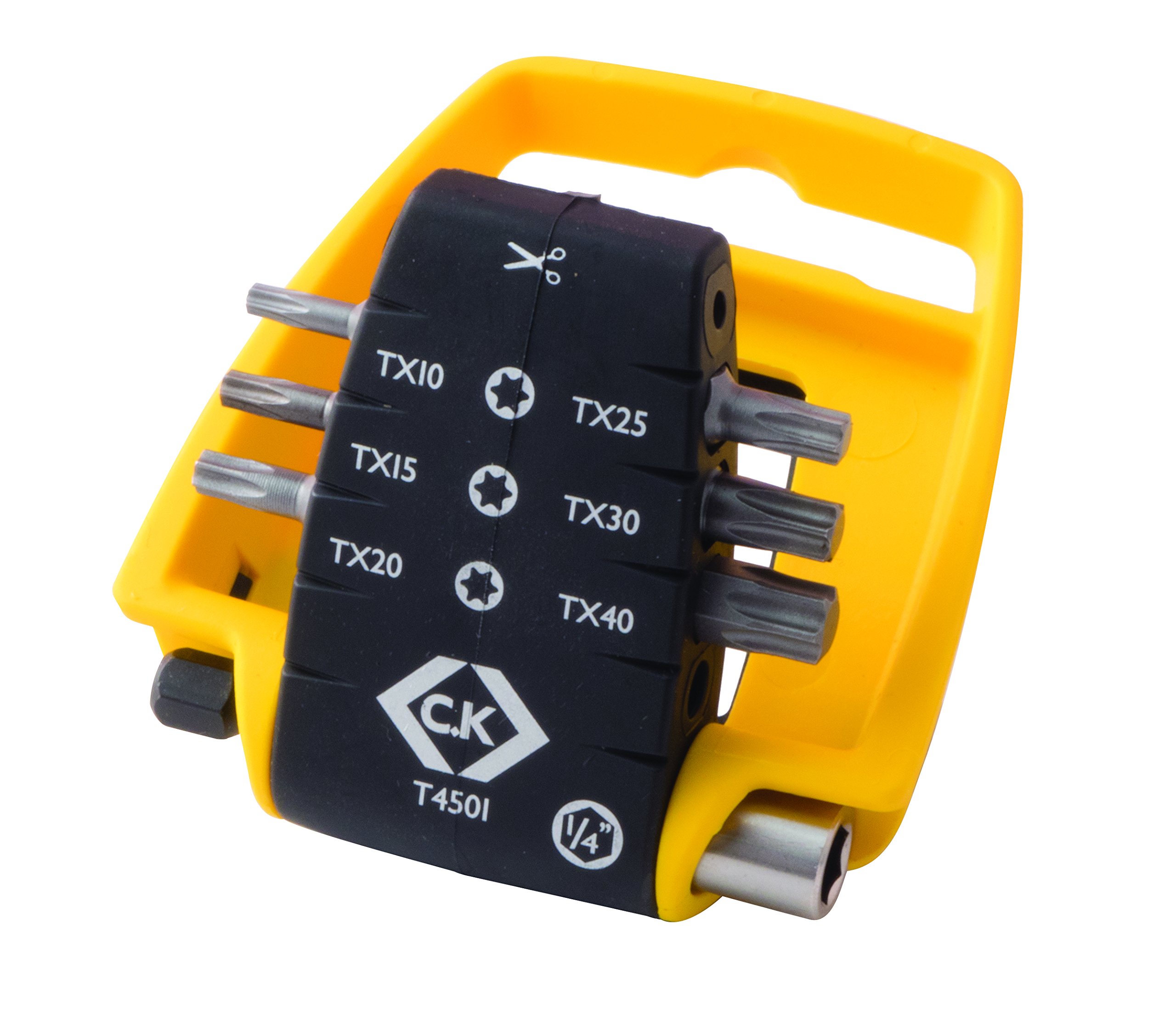 C.K T4501 TX Screwdriver Bit, 0 V, Grey, Set of 7 Piece