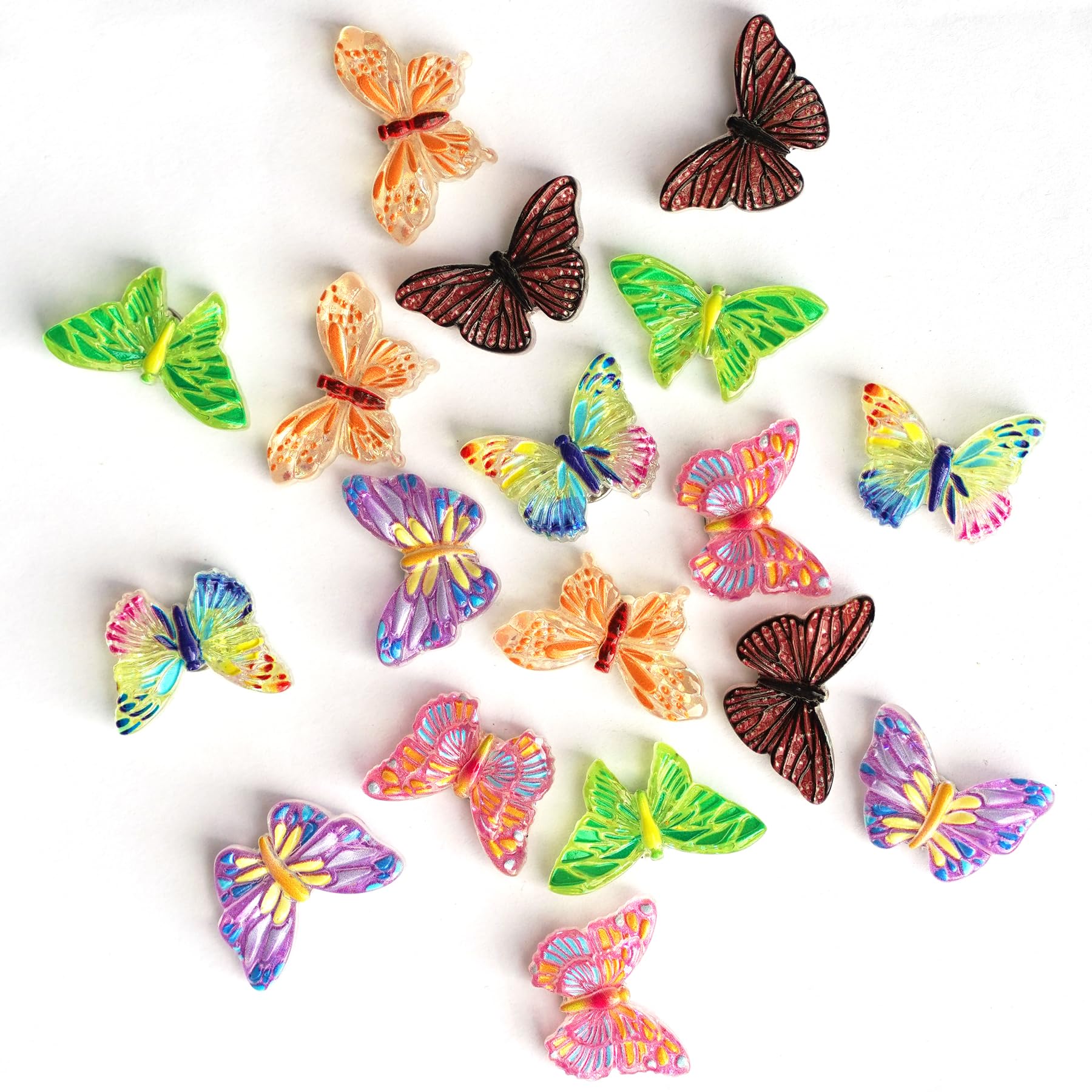 Photo 1 of ?Tandatrui 18Pcs 3D Colorful Butterfly Fridge Magnets,Stong Decorative Magnets for Refrigerators, Office Whiteboards School Lockers (18, AA)