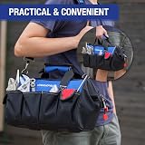 WORKPRO 14 Inch Tool Bag Organizer Waterproof with 13 Pockets view 9