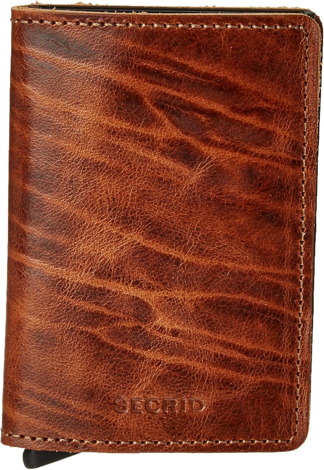 Secrid Solid Aluminium Slimline RFID Card Protector Slim Wallet in Dutch Martin - Whiskey (Whiskey)