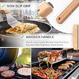 Anmarko Professional Stainless Steel Spatula Set Large Griddle Spatulas view 3