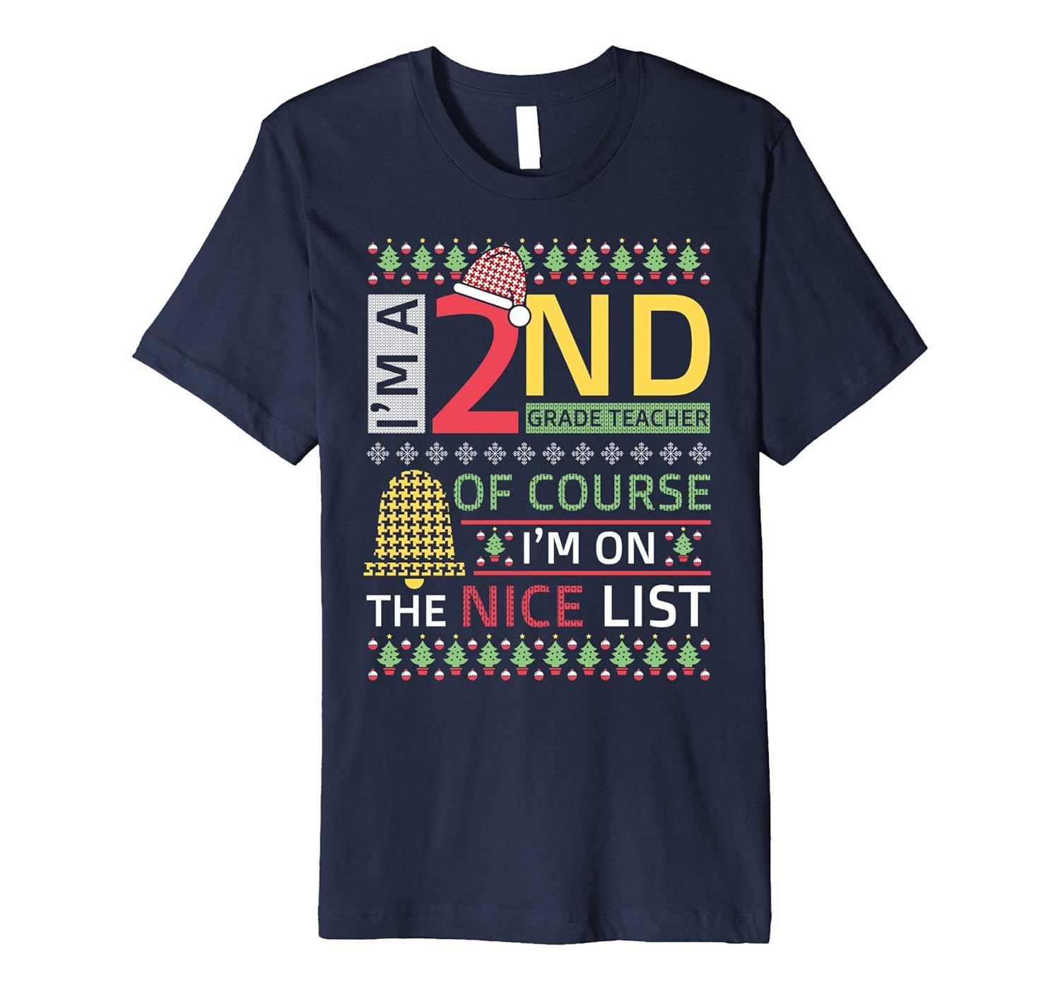 Christmas 2nd Grade Teacher T-shirt Funny Quotes Gifts-ANZ