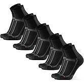 DANISH ENDURANCE Ultra-Comfort Quarter Running Socks, Performance Socks, Men & Women - 3 or 5 Pack