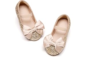 Kolan Toddler Little Girls Mary Jane Ballet Flat Dress Shoes