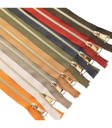 Amazon.com: Brass Pant Zipper - YKK #4.5 Pants with Locking Slide