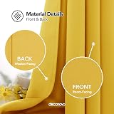 Deconovo Blackout Curtains Thermal Insulated Eyelet 2 Panels W55 x L102 in view 6