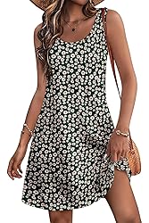 LUXVEER Womens Summer Dresses 2025 Floral Printed