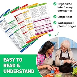 Air Fryer Cheat Sheet Magnets Cooking Guide Booklet