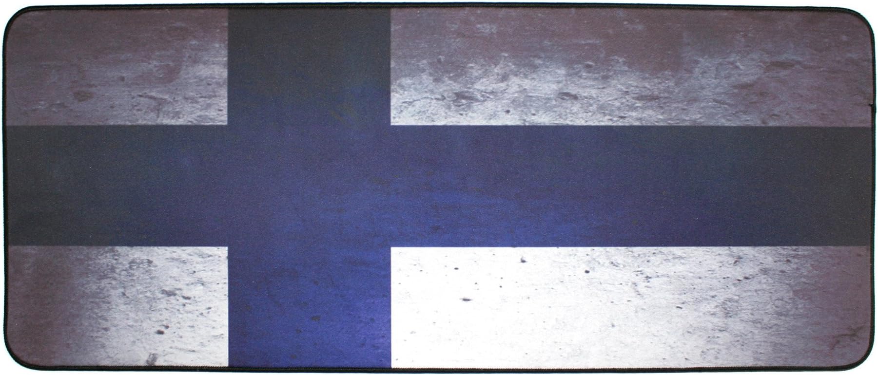 The Holic Vintage Flag Gaming Mouse Pad with an Optimized Textured Surface/Non-slip Rubber Base Wide Gaming Mouse Mat (Fin)