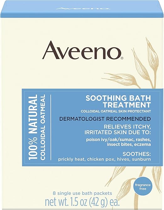 Aveeno Soothing Bath Treatment, 8 Count Amazon.ca Beauty